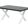CASA Formax Mesa De Jardín Con Patas En X Negro/Blanco New