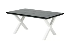 CASA Formax Mesa De Jardín Con Patas En X Negro/Blanco New