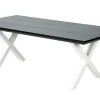 CASA Formax Mesa De Jardín Con Patas En X Negro/Blanco Online