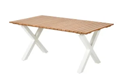 CASA Formax Mesa De Jardín Con Patas En X Natural/Blanco Best