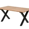 CASA Formax Mesa De Jardín Con Patas En X Natural/Negro Online