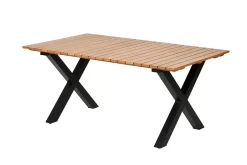 CASA Formax Mesa De Jardín Con Patas En X Natural/Negro Online