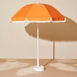 CASA Franja Parasol Sin Pie De Sombrilla Naranja Hot