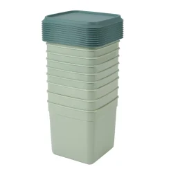CASA Freezer Cajas Congeladoras Juego De 10 Menta, Verde Oscuro Sale