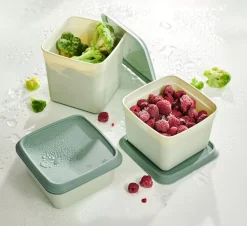 CASA Freezer Cajas Congeladoras Juego De 10 Menta, Verde Oscuro Sale