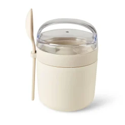 CASA Freshmood Tarro De Desayuno Con Cuchara Blanco, Marron, Verde Hot