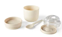 CASA Freshmood Tarro De Desayuno Con Cuchara Blanco, Marron, Verde Hot
