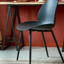 CASA Freya Silla De Comedor Negro Hot
