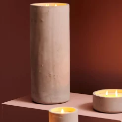 CASA Fuego Vela Led Solar Gris Claro Best