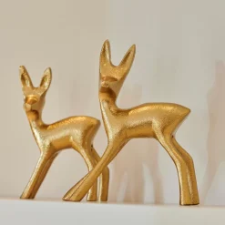CASA Goldy Decorativa Ciervo Dorado Discount