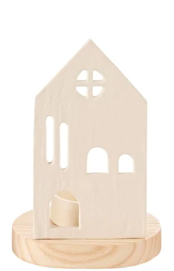 CASA Home Soporte Para Vela Pequena Blanco, Natural Discount