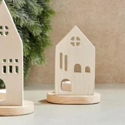 CASA Home Soporte Para Vela Pequena Blanco, Natural Discount