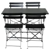 CASA Imperial Conjunto Bistro Rectangular Negro Best