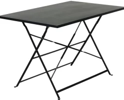 CASA Imperial Mesa Plegable Rectangular Negro