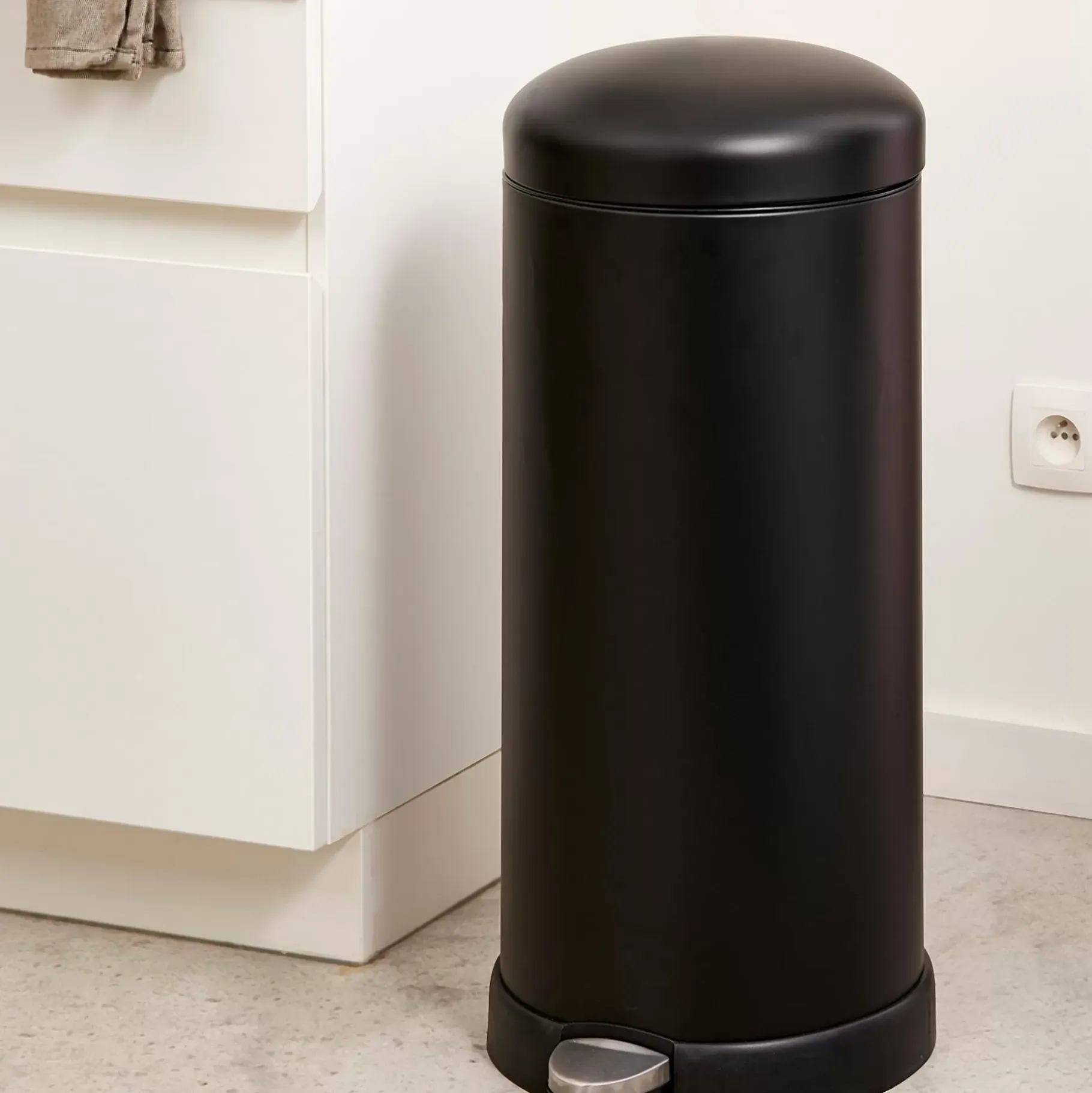 CASA Industria Cubo De Pedal 27 L Negro New