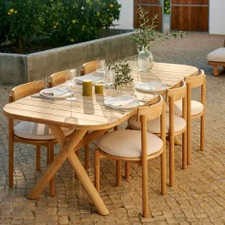CASA Jules Conjunto De Jardín Con Cojines Beige Hot