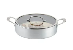 CASA Kastrol Olla Con Tapa Plateado Hot