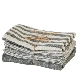 CASA Laurent Panos De Cocina Juego De 3 Gris Hot