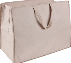 CASA Linolux Bolsa Almacenaje Xl Con Cremallera Beis New