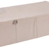 CASA Linolux Caja De Almacenaje Con Cremallera Beis Clearance