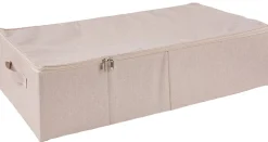 CASA Linolux Caja De Almacenaje Con Cremallera Beis Clearance