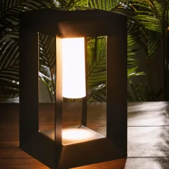 CASA Lore Lampara Solar Negro Online