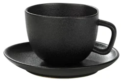 CASA Magma Taza Y Plato Negro Best