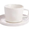 CASA Marea Tacita Taza Y Plato Blanco Hot