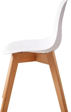 CASA Mathias Silla Para Ninos Blanco, Natural Best