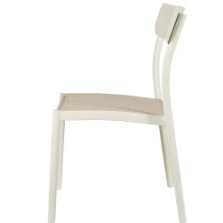 CASA Mavas Silla Apilable Blanco Hot
