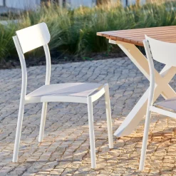 CASA Mavas Silla Apilable Blanco Hot