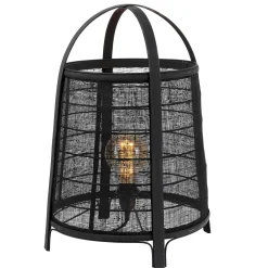 CASA Maya Lampara De Mesa Negro Discount