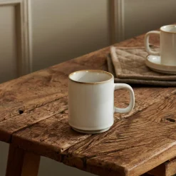CASA Mineral Marble Taza Con Asa Blanco Best