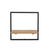 CASA Mix&Match Estanteria De Pared Negro, Natural Hot