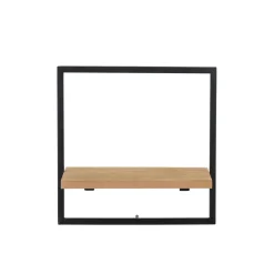 CASA Mix&Match Estanteria De Pared Negro, Natural Hot