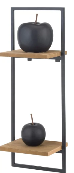 CASA Mix&Match Estanteria De Pared Negro, Natural Clearance