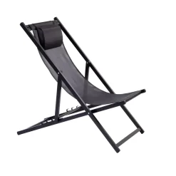 CASA Monterey Silla Plegable Negro Clearance