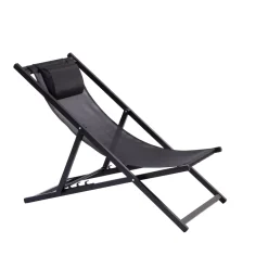 CASA Monterey Silla Plegable Negro Clearance