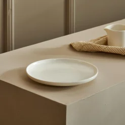 CASA Moon Plato De Postre Blanco Discount