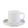 CASA Moon Taza Y Plato Blanco Discount