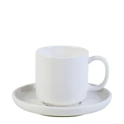 CASA Moon Taza Y Plato Blanco Discount