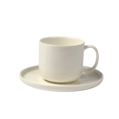 CASA Moon Taza Y Plato Blanco Sale
