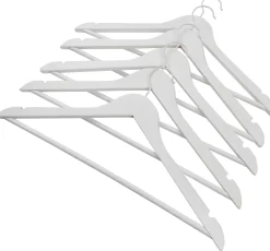 CASA New Wood Perchas Juego De 5 Blanco