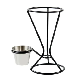 CASA Njam Xl Soporte Recipient Salsa Negro, Plateado Sale