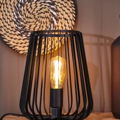 CASA Orion Lampara De Mesa Negro Outlet