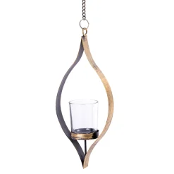 CASA Oval Soporte Para Vela Pequena Bronceado Hot