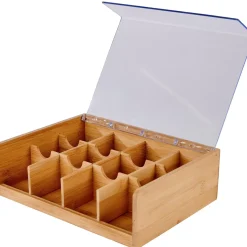 CASA Panda Caja Para Te 12 Compartim. Natural Best