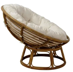 CASA Papasan Silla Natural, Blanco Apagado Hot