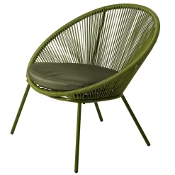CASA Papayo Silla Lounge Con Cojin Verde Clearance