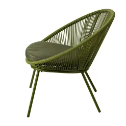 CASA Papayo Silla Lounge Con Cojin Verde Clearance